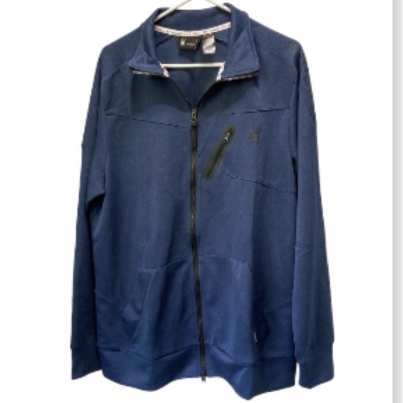 SPYDER Active Full Zip Jacket Blue Mens Large NEW - Picture 9 of 16